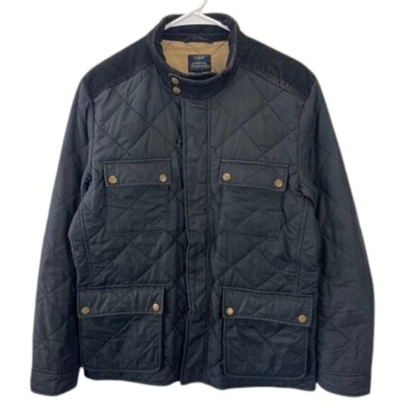 J.Crew Greyson Quilted Jacket Men’s Black Lightweight Casual Outerwear Size M - Picture 1 of 10
